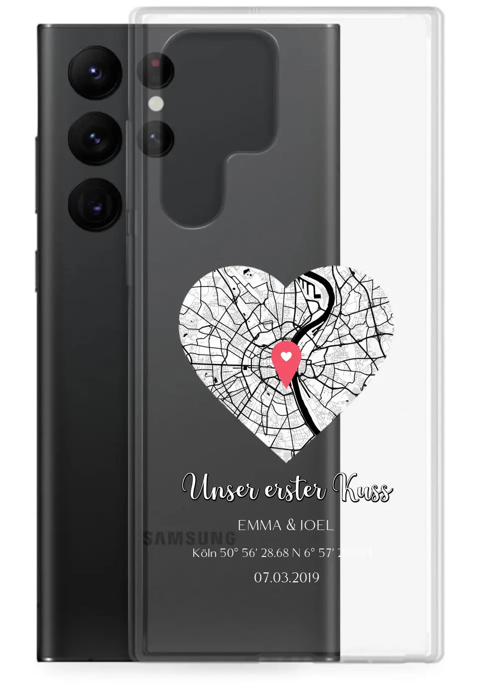 Unser erster Kuss - Personalisierbare Handyhülle