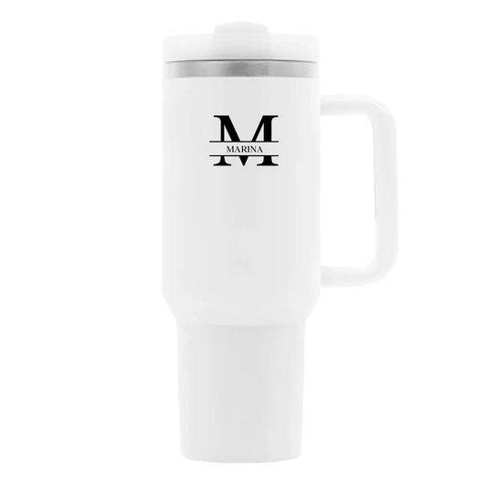 Initiale Vorname - Personalisierte Thermoflasche