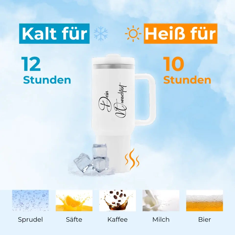 Dein Wunschtext - Personalisierte Thermoflasche