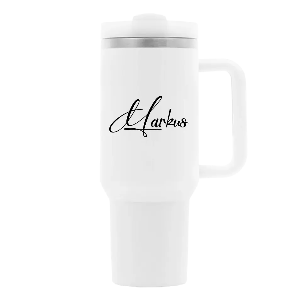 Thermobecher mit Name - Personalisierte Thermoflasche
