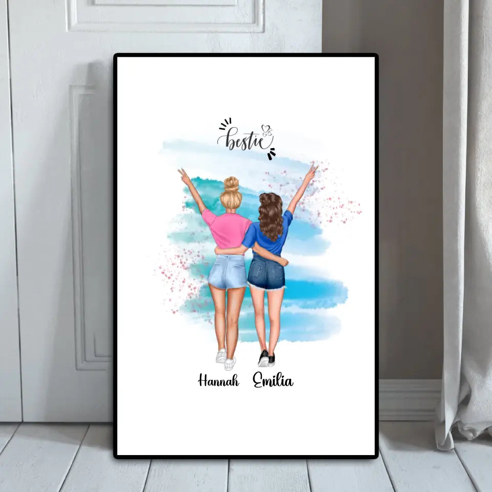 Holiday Besties - Personalisierbares Poster