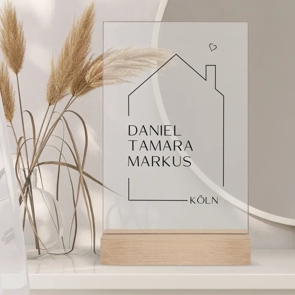 Personalisiertes Acrylglas