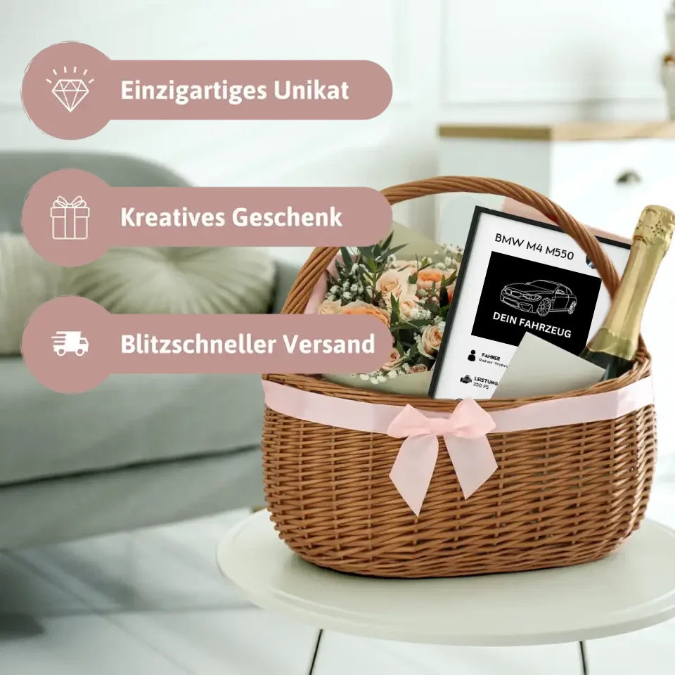 Fahrzeug Quartett - Personalisierbares Poster