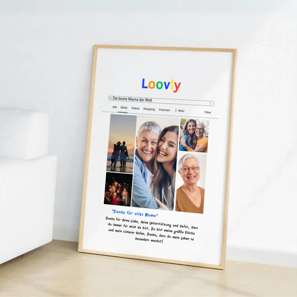 Bild Suchmaschine Dankesposter - Personalisierbares Poster