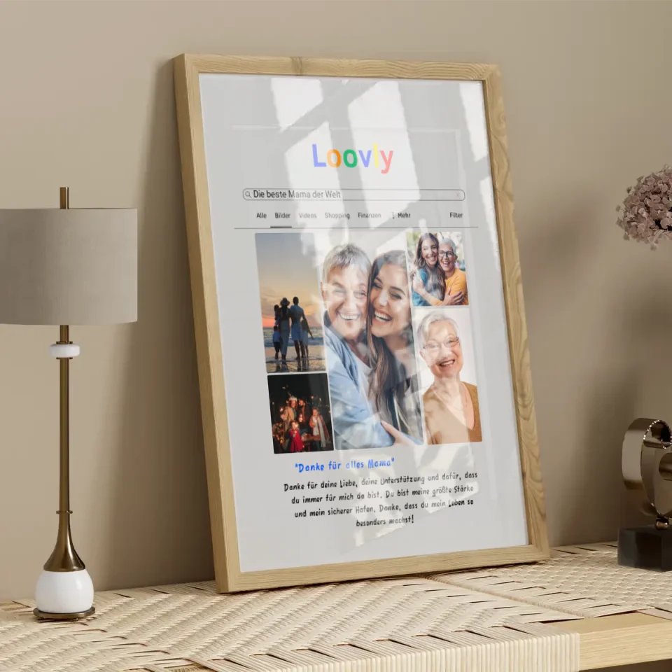 Bild Suchmaschine Dankesposter - Personalisierbares Poster