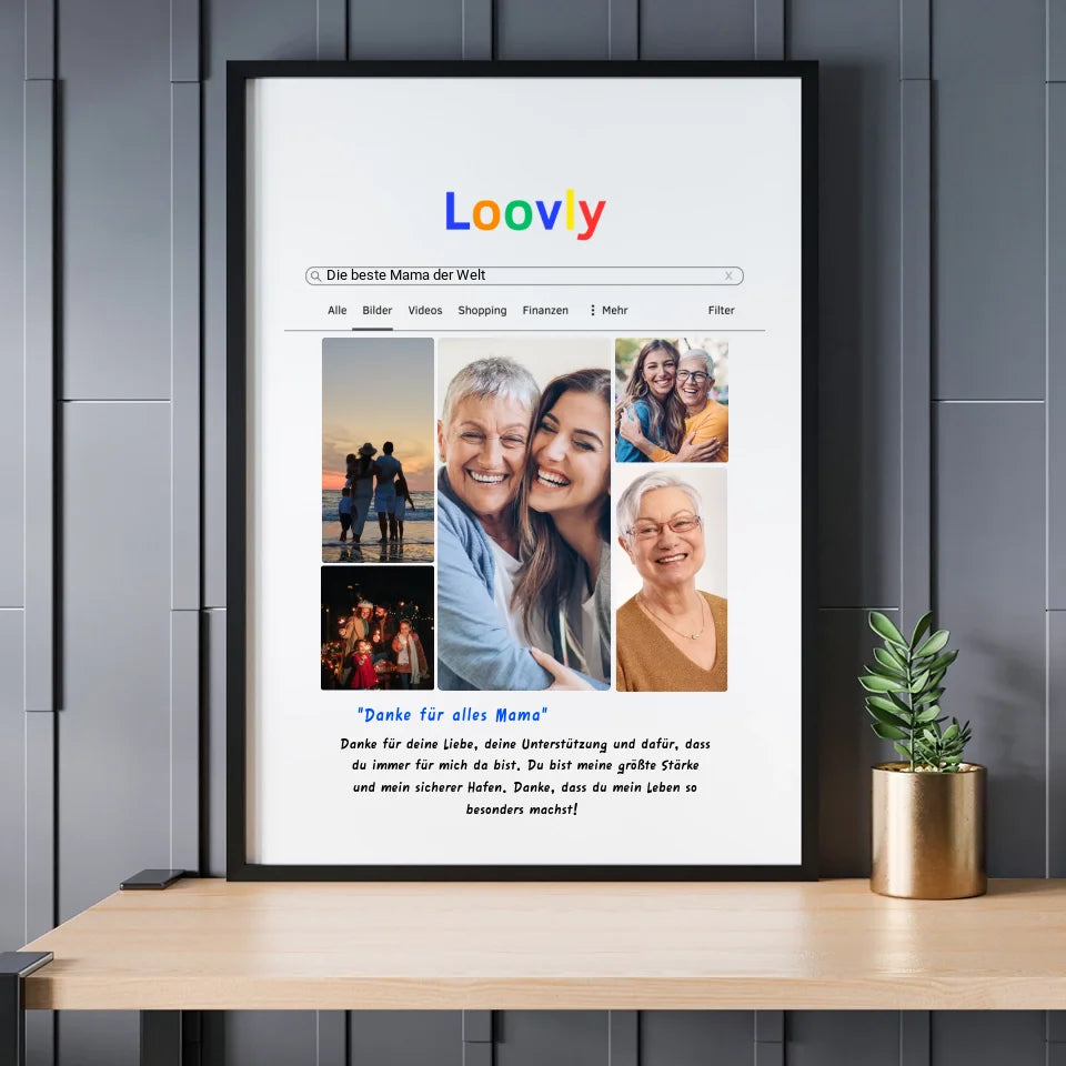 Bild Suchmaschine Dankesposter - Personalisierbares Poster