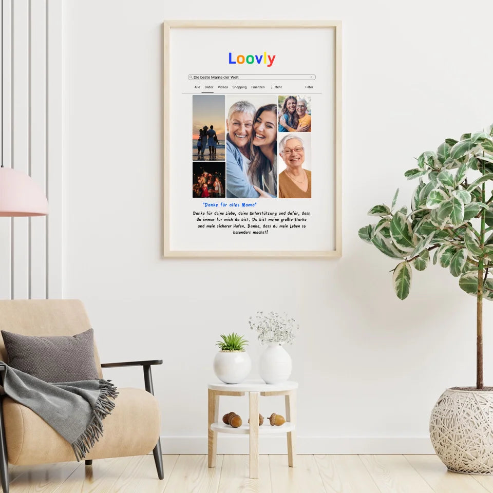 Bild Suchmaschine Dankesposter - Personalisierbares Poster