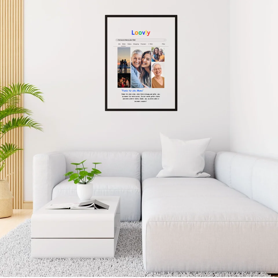 Bild Suchmaschine Dankesposter - Personalisierbares Poster