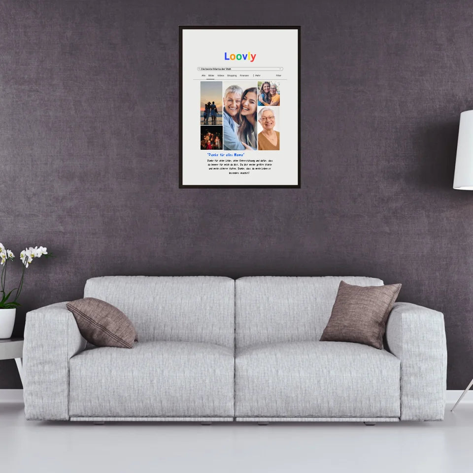 Bild Suchmaschine Dankesposter - Personalisierbares Poster