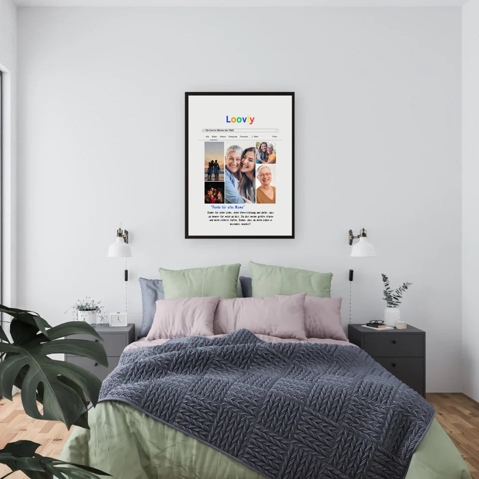 Bild Suchmaschine Dankesposter - Personalisierbares Poster