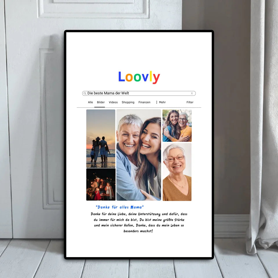 Bild Suchmaschine Dankesposter - Personalisierbares Poster