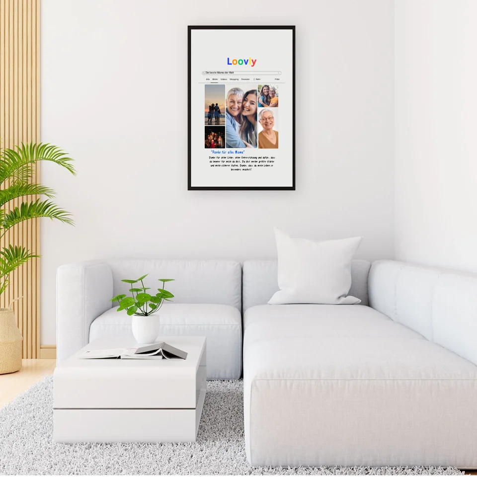 Bild Suchmaschine Dankesposter - Personalisierbares Poster