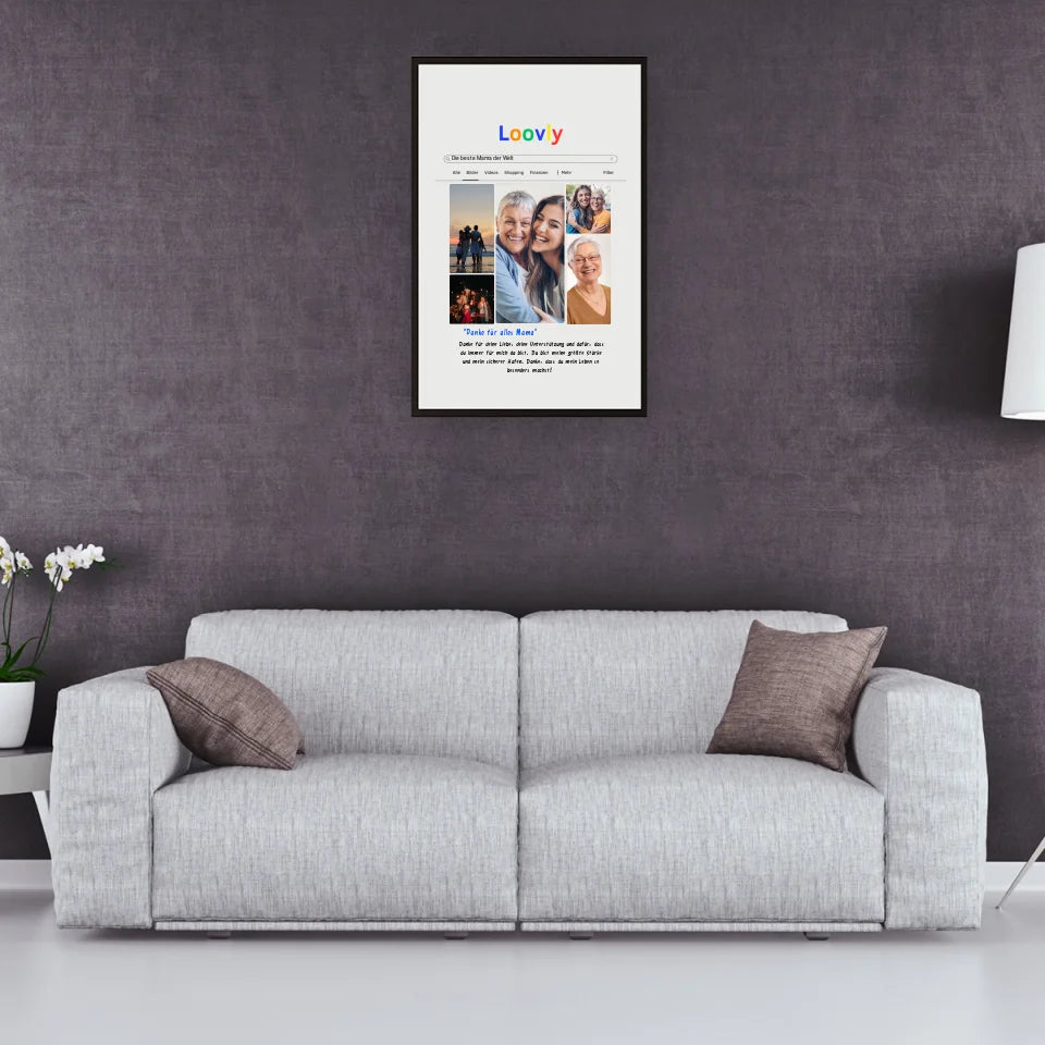 Bild Suchmaschine Dankesposter - Personalisierbares Poster