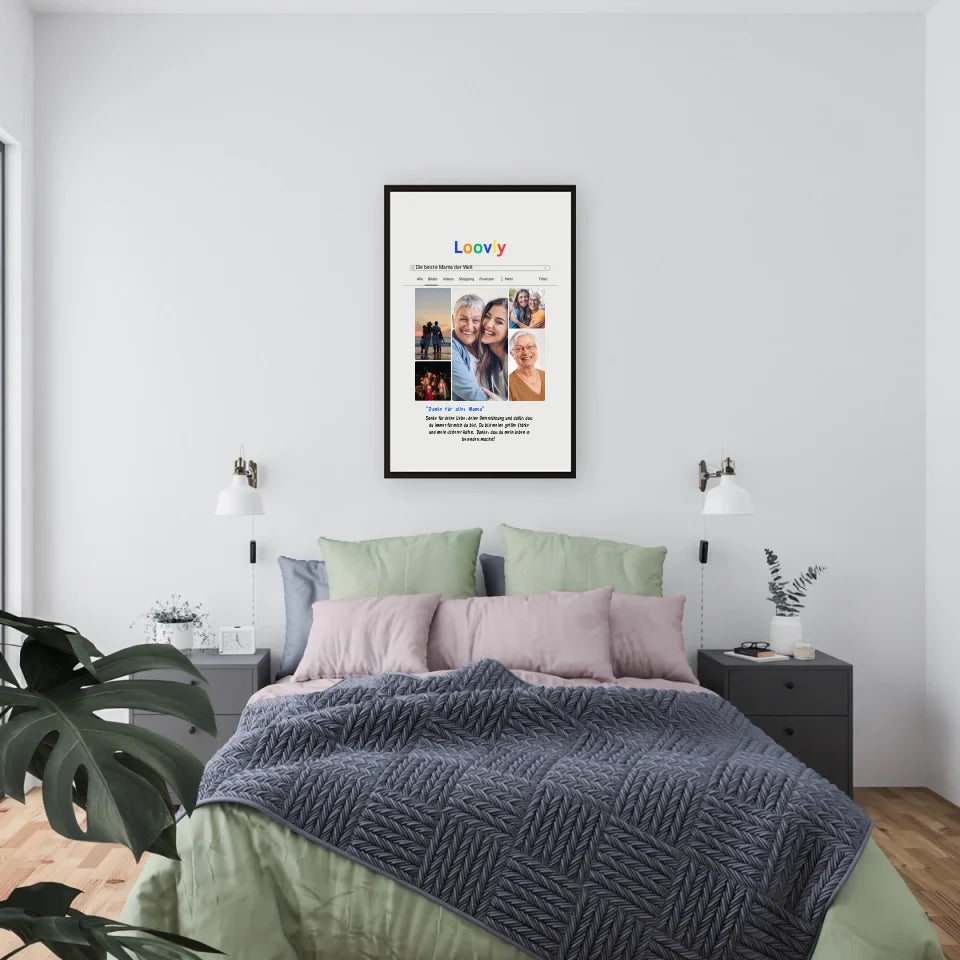 Bild Suchmaschine Dankesposter - Personalisierbares Poster