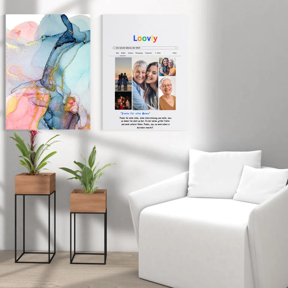 Bild Suchmaschine Dankesposter - Personalisierbares Poster