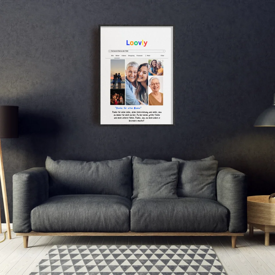 Bild Suchmaschine Dankesposter - Personalisierbares Poster