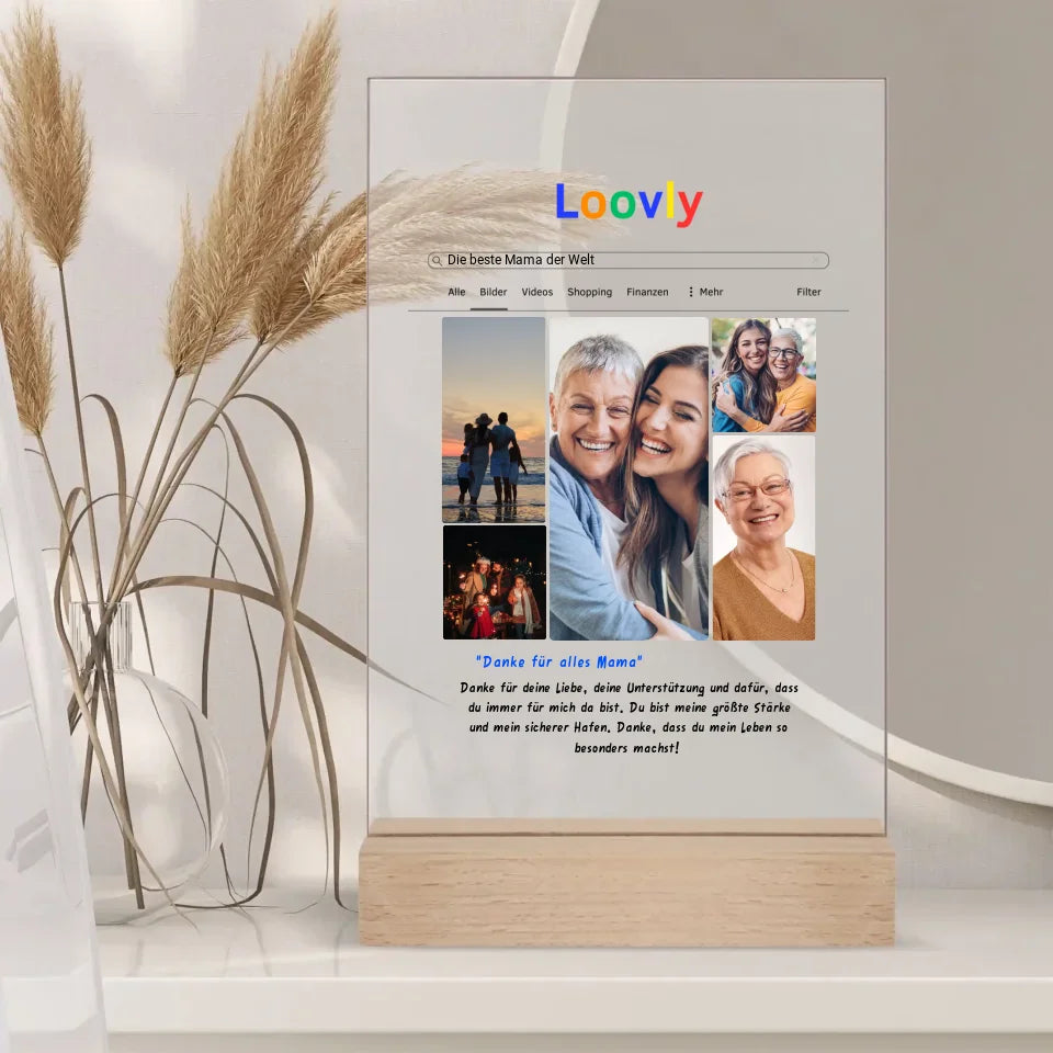 Personalisiertes Acrylglas