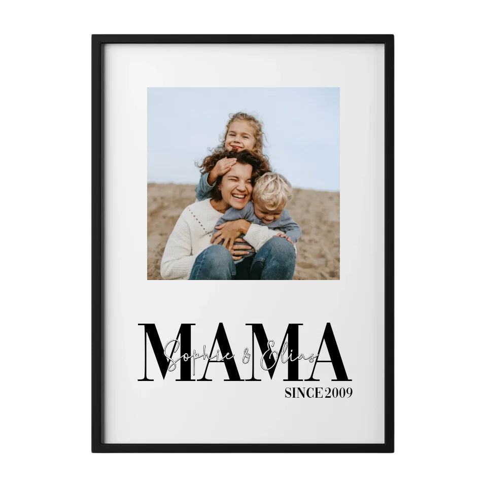 Personalisiertes Poster für Eltern mit individuellem Foto, Namen und Text