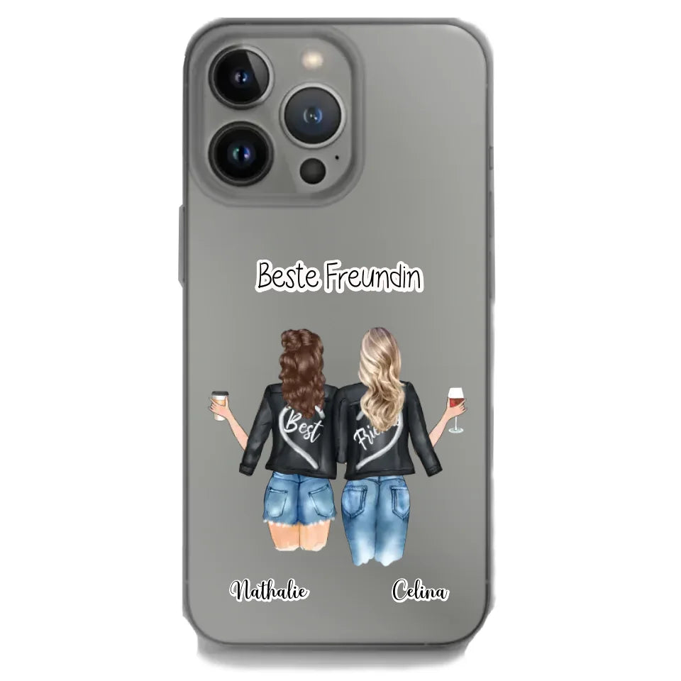 iPhone Handyhülle mit personalisiertem Beste Freundin Design und Wunschtext
