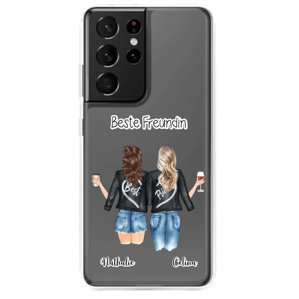 Samsung Handyhülle mit Wunschtext und personalisiertem Beste Freundin Motiv
