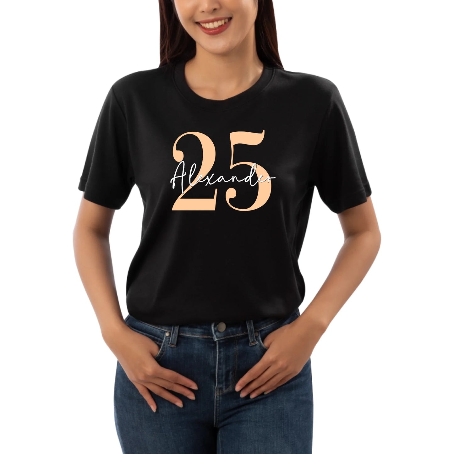 Geburtstags T-Shirt mit Namen - Personalisierbares T-Shirt