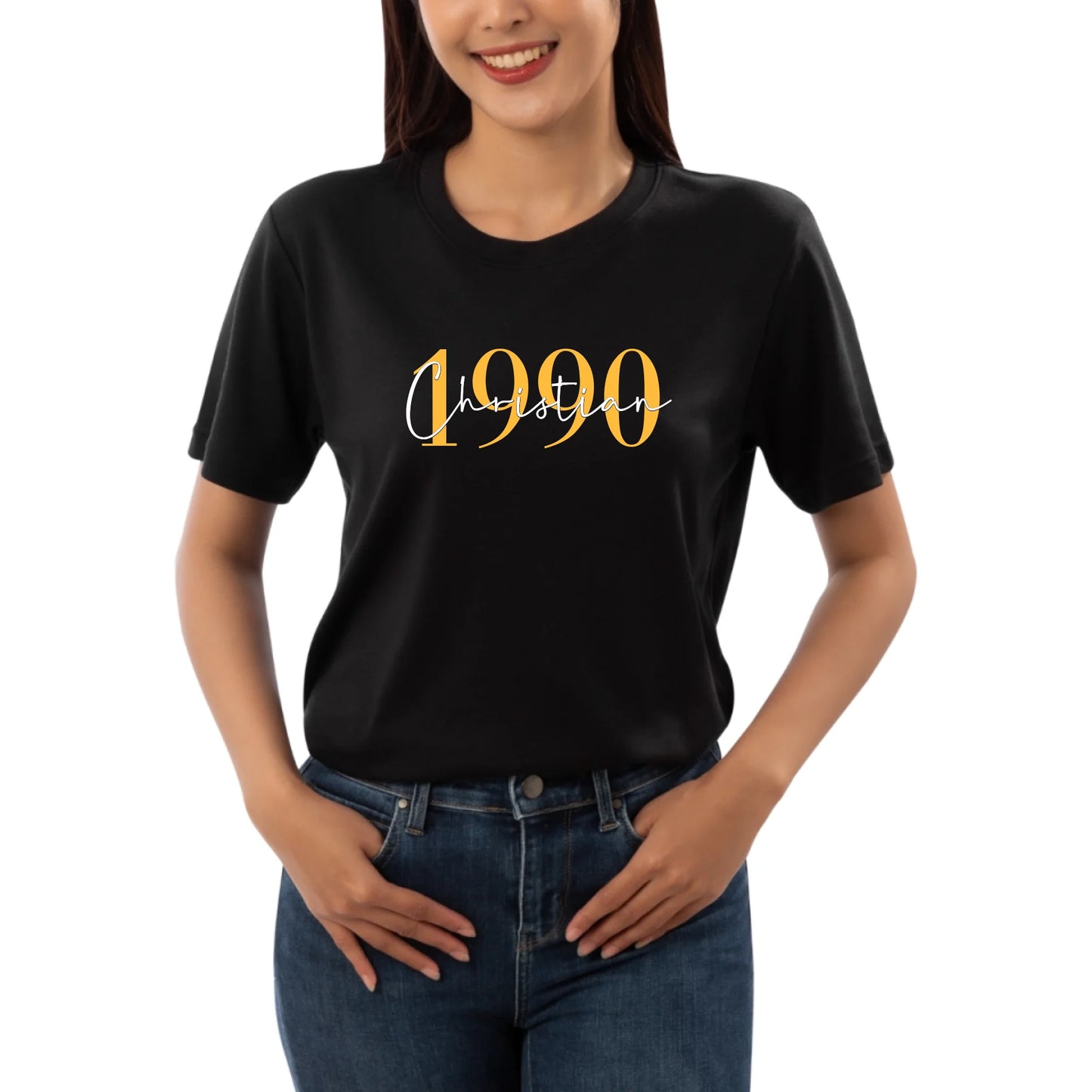 Geburtsjahr mit Namen - Personalisierbares T-Shirt
