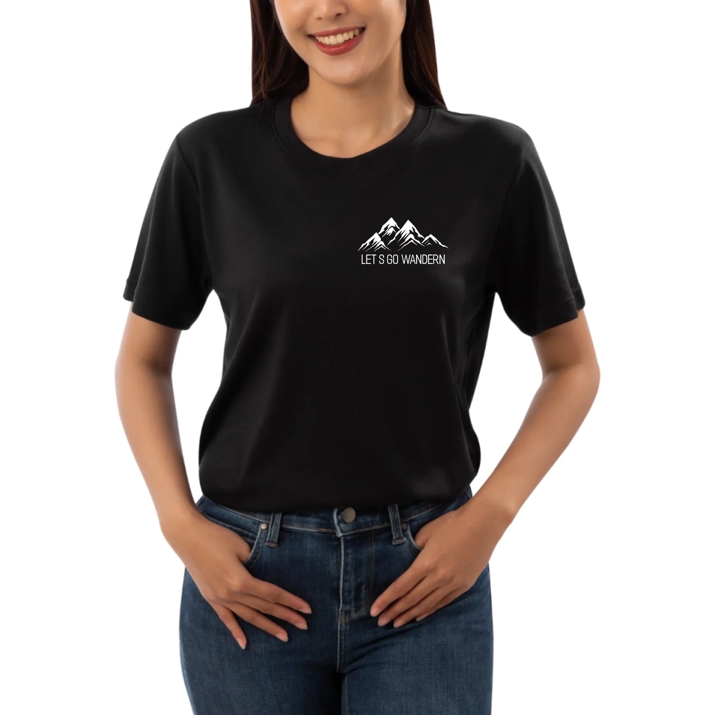 Let´s go wandern - Personalisierbares T-Shirt