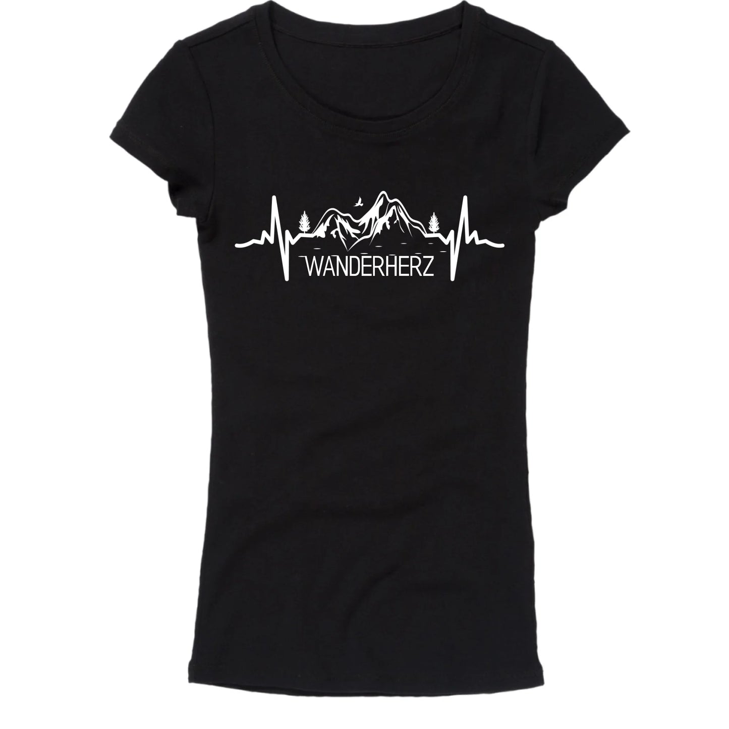 Wanderherz | Shirt zum wandern - Personalisierbares T-Shirt