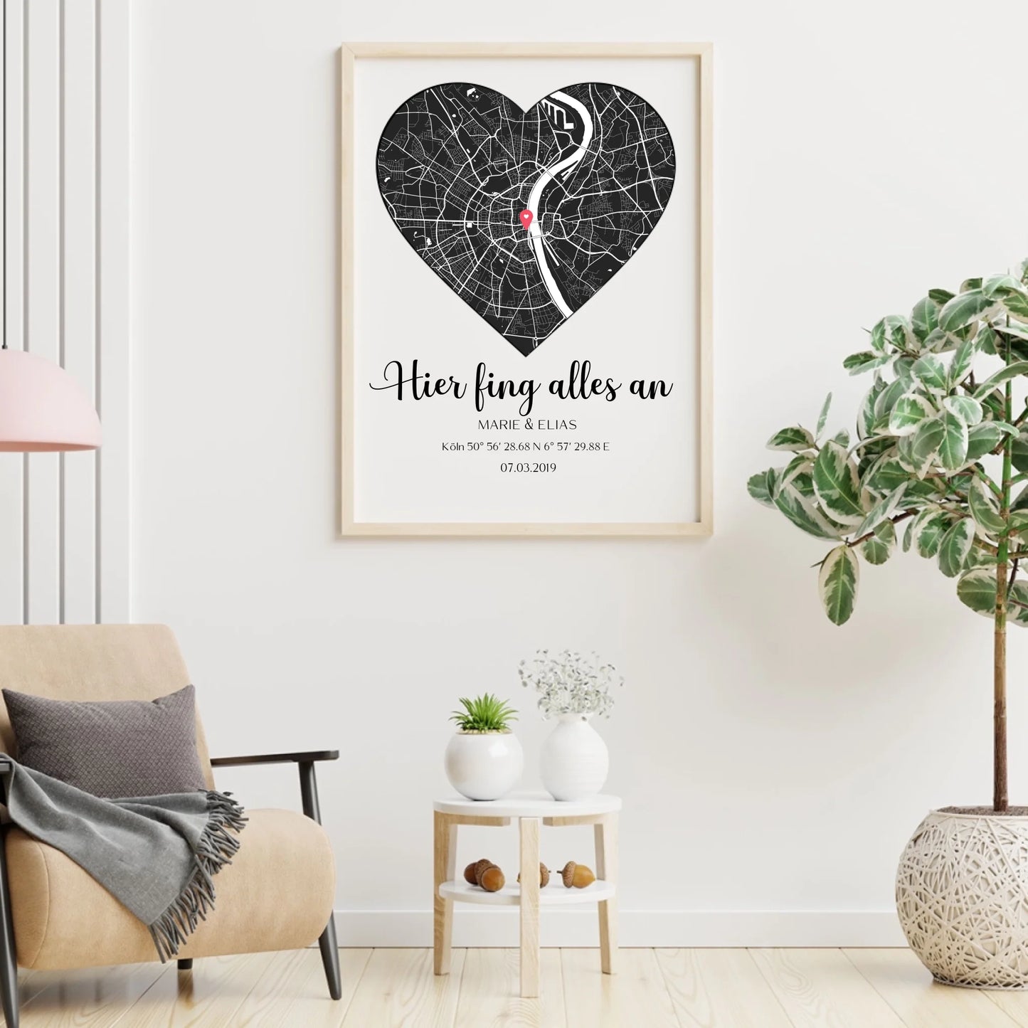 Hier fing alles an - Personalisierbares Poster