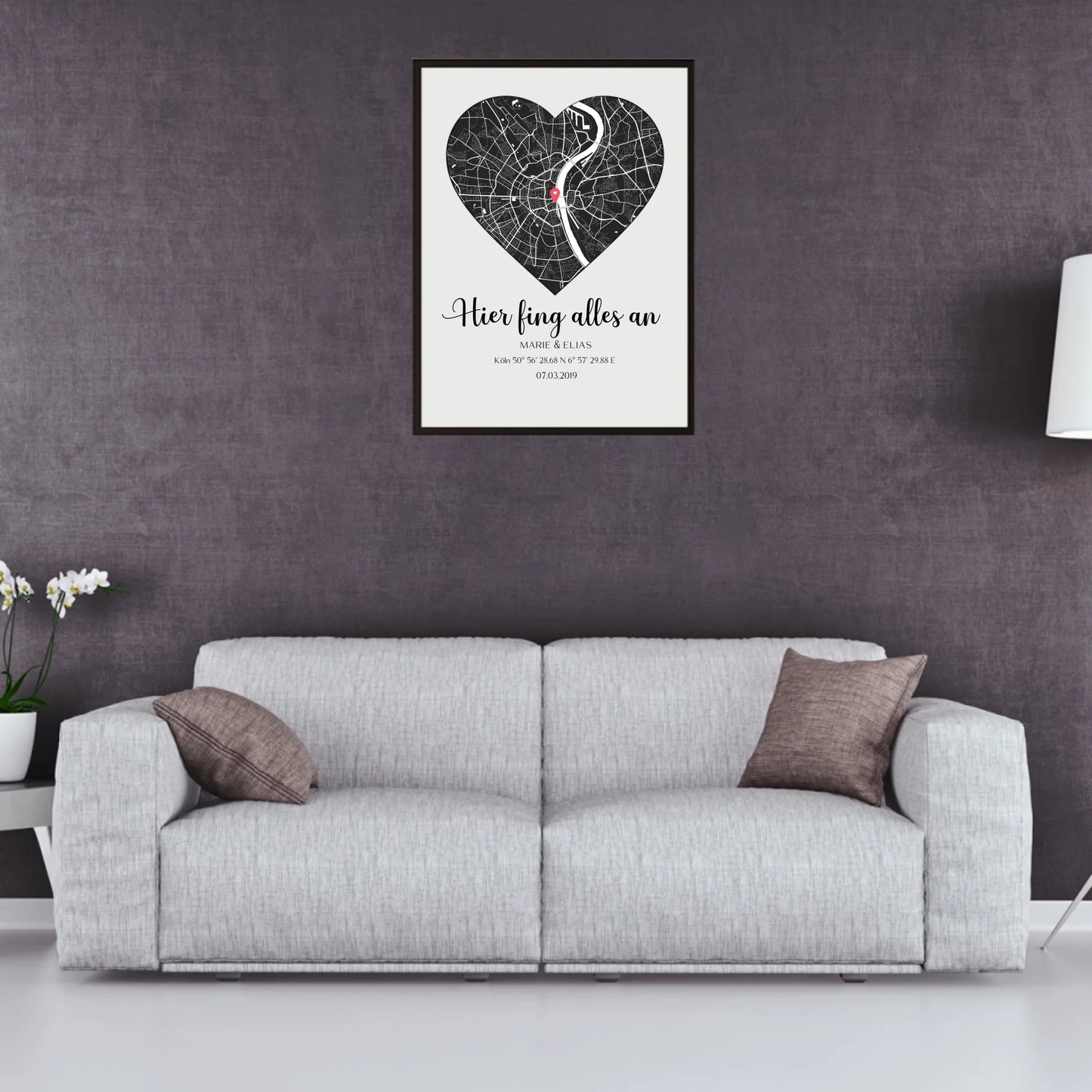 Hier fing alles an - Personalisierbares Poster