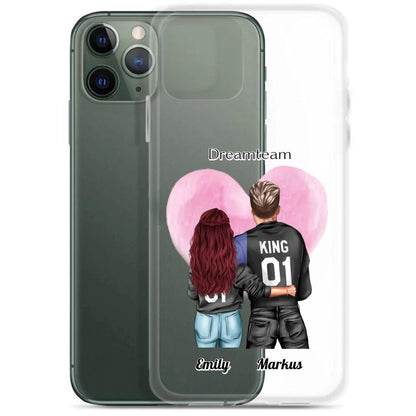 Pärchen King & Queen - Personalisierbare Handyhülle
