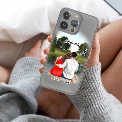 Pärchen am See - Personalisierbare Handyhülle