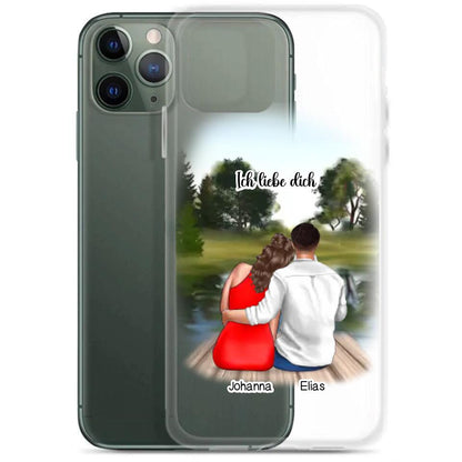 Pärchen am See - Personalisierbare Handyhülle
