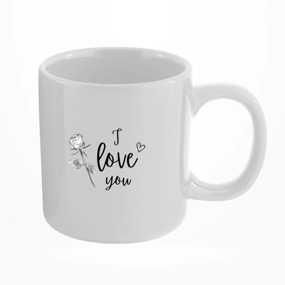 Our happy place - Personalisierbare Tasse