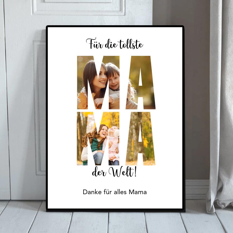 Tollste Mama - Personalisierbares Poster