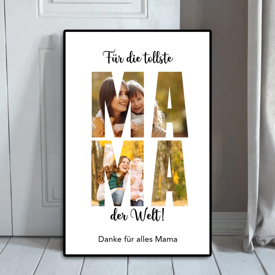 Tollste Mama - Personalisierbares Poster