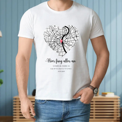 Hier fing alles an - Personalisierbares T-Shirt