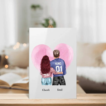 Pärchenliebe - Personalisierbares Acrylglas