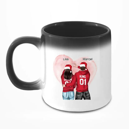 Weihnachten Pärchen - Personalisierbare Tasse