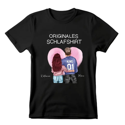 Originales Schlafshirt Pärchen - Personalisierbares T-Shirt