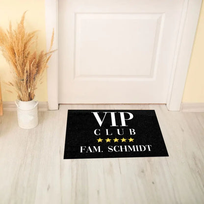 VIP Club Familie - Personalisierbare Fußmatte