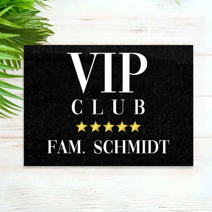 VIP Club Familie - Personalisierbare Fußmatte