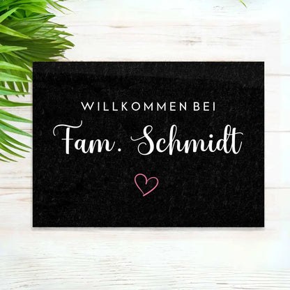 Willkommens Fußmatte Familie- Personalisierbare Fußmatte