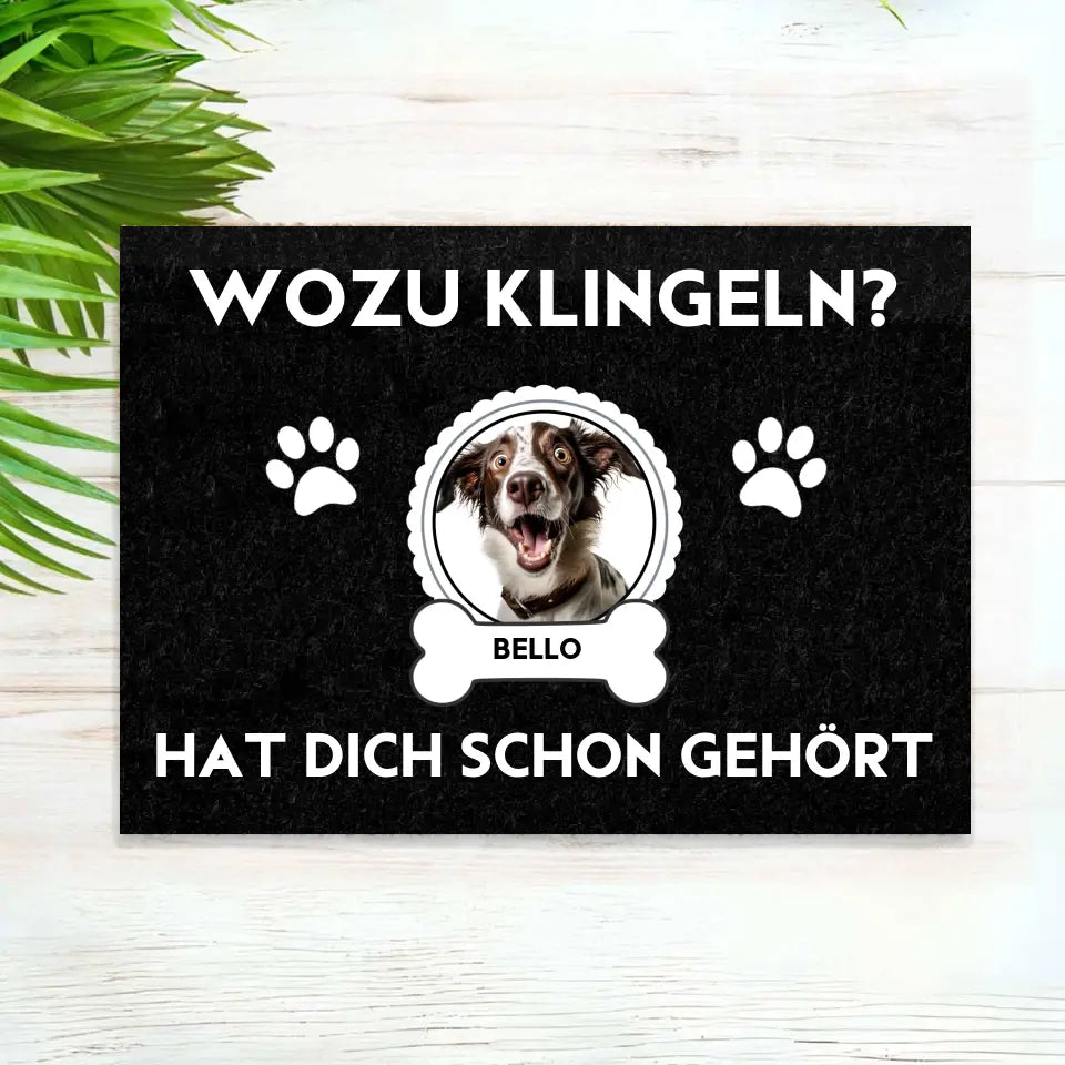 Haustier Hund - Personalisierbare Fußmatte