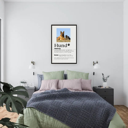 Hund Definition mit Bild - Personalisierbares Poster