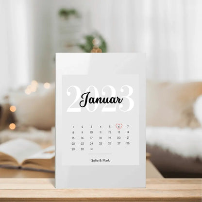 Jahrestag Kalender - Personalisierbares Acrylglas