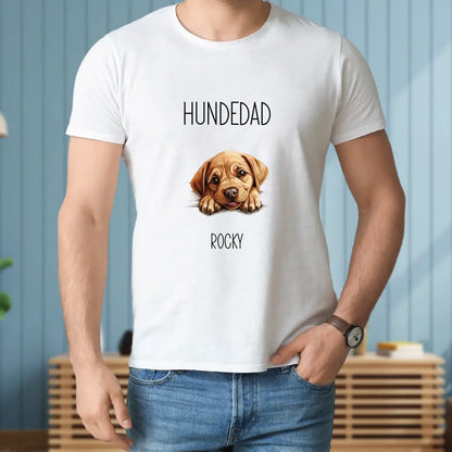 Hundemom / Hundedad - Personalisierbares T-Shirt