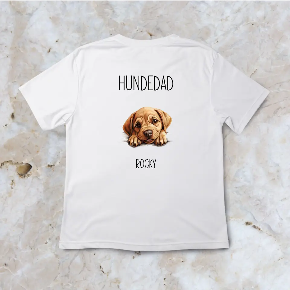 Hundemom / Hundedad - Personalisierbares T-Shirt