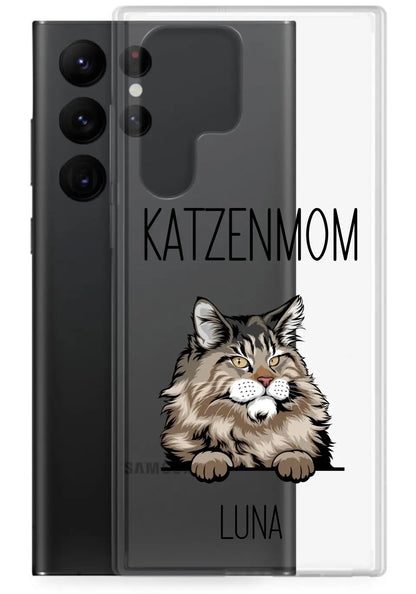 Kätzchen Katzenmom/Katzendad - Personalisierbare Handyhülle