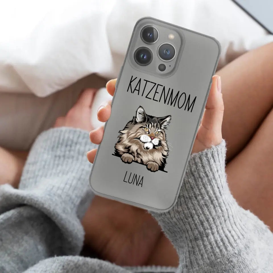 Kätzchen Katzenmom/Katzendad - Personalisierbare Handyhülle